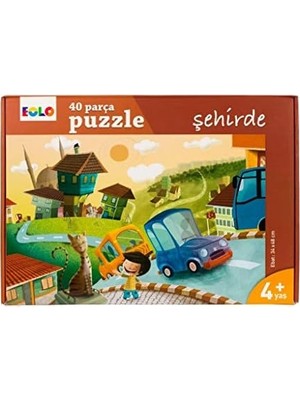 TeknoKapsül Eolo 40 Parça Puzzle Şehirde