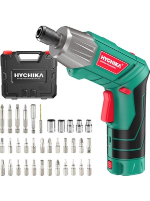 TeknoKapsül Akülü Tornavida, 6n·m Maks. Tork 2000MAH 3,6V Li-Ion Pil, 36 Aksesuar Parçalı, LED Işık ve El Feneri, Cırcır Anahtarı, USB Kablosu ve Saklama Kutusu ile