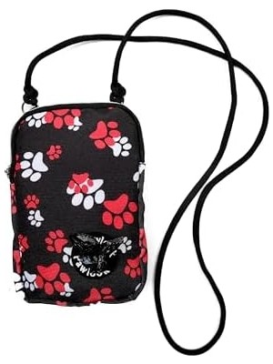 TeknoKapsül Pawlook Cep Telefonu Çantası –dışkı Poşeti, Fermuarlı, Gizli Poşet Gözü, Köpek Gezdirme Için Ideal,kırmızı Pati