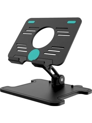 TeknoKapsül Katlanabilir Plastik Tablet Tutucu, Masa Üstü Tablet Standı, Ayarlanabilir Açı ve Yükseklik Özellikleriyle, Taşınabilir ve Hafif, Her Boyutta Tablet Için Uygun