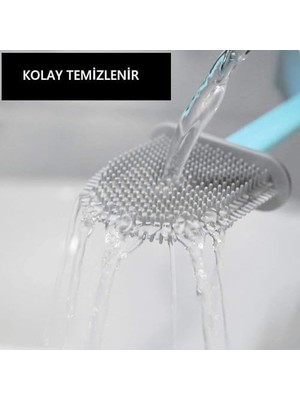 TeknoKapsül Kare Slikon Klozet Fırçası Siyah (NV2024)