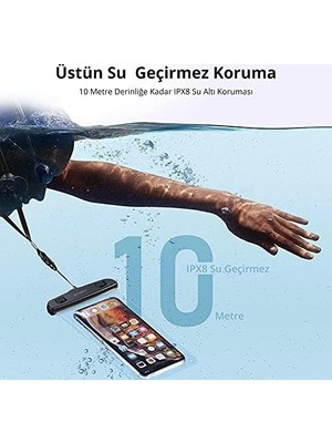 TeknoKapsül Su Geçirmez Telefon Kılıfı Şeffaf