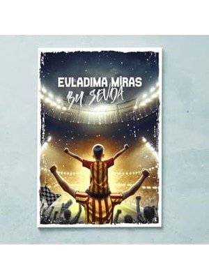 TeknoKapsül Sarı Kırmızı Taraftarlara Özel Kanvas Tablo