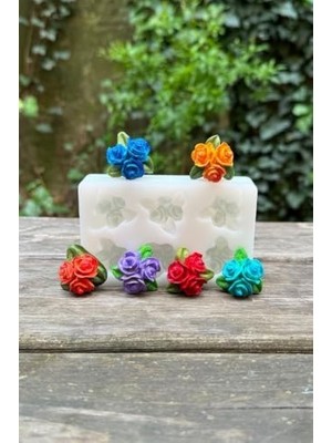 TeknoKapsül Gül Mini Silikon Mum Kalıbı