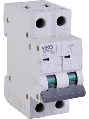 TeknoKapsül 4VTB-2C16 Otomatik Sigorta 4,5ka C Tipi 2 Kutup 16A