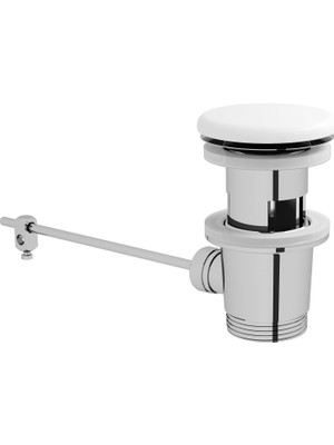 TeknoKapsül Metropole Beyaz Seramik Süzgeç, Lavabo Sifon Üst Grubu - 6397L003-0159