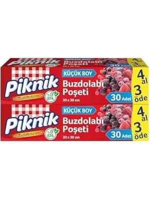 TeknoKapsül Piknik Buzdolabı Poşeti 4AL3ÖDE 30'lu
