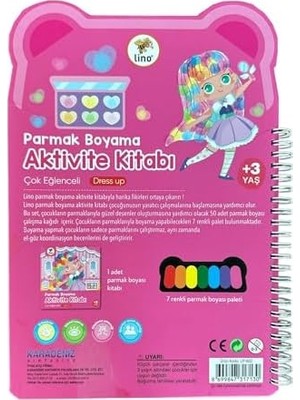 TeknoKapsül Parmak Boyama Aktivite Kitabı Dress Up
