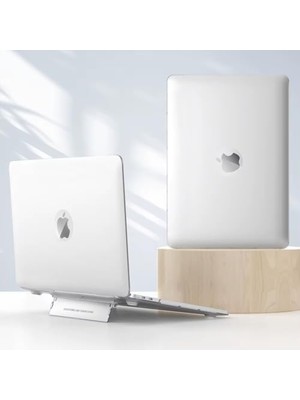 TeknoKapsül Pro 14.2 Kılıf 2025 M5 Pro Max Uyumlu Standlı Mat Şeffaf Sert Kapak Isı Dağıtımlı Ince Koruma Pc Hard Shell Parmak Izi Bırakmaz Katlanabilir Stantlı Tasarım Şeffaf