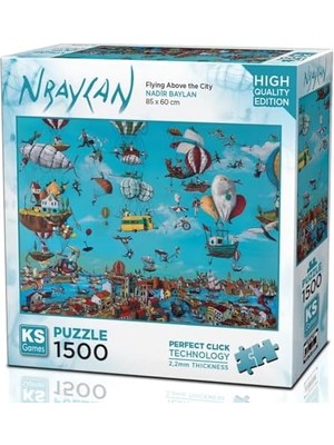 TeknoKapsül 1500 Parça Şehrin Üzerinde Uçmak Puzzle