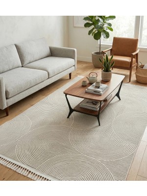 Woolen Home Lizbon Koleksiyonu Modern Desenli Akrilik Makine Halısı