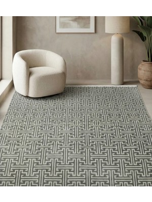 Woolen Home Lizbon Koleksiyonu Modern Desenli Akrilik Makine Halısı