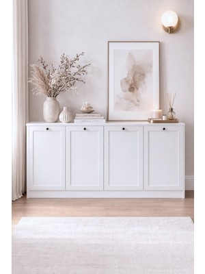 Sarmobi Terra Konsol 160X80X43 Beyaz - Modern Tasarım