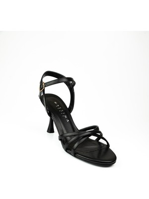 Massima 540 Siyah Topuklu Abiye Kadın Ayakkabı