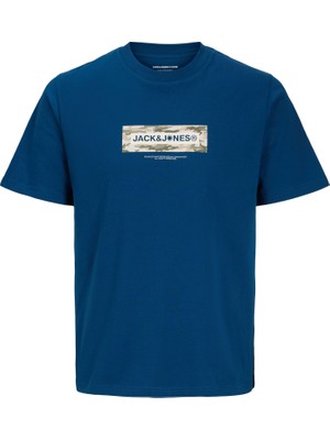 Jack & Jones Erkek Gögüs Baskili Tisört - Breeze