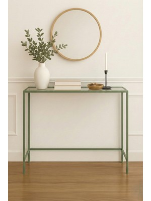 Feyza Design Metal Dresuar Dekoratif Kahve Köşesi - Mint Yeşili