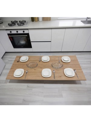 Ratemo Mobilya Ratemo Katlanabilir Yer Masası – Yer Sofrası 119X69 cm | Metal Boru Ayaklı, Kulanıma Hazır