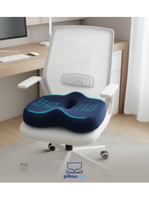 Pillowart Ortopedik Minder Visko Cocix Minder Oturma Minderi Sandalye Minderi Medikal Minder