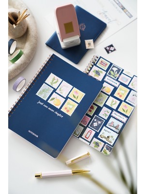 Matt Notebook A5 Spiralli Okul Defteri 80 Yaprak 2'li Set – Çizgili & Kareli