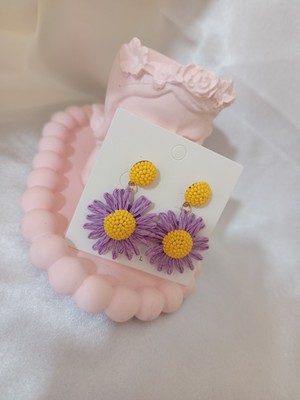 Jewelry Mor Papatya Küpe