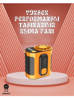 Asiltech Sessiz Turbo Fan – Kamp, Spor, Ofis Için Taşınabilir Mini Soğutucu