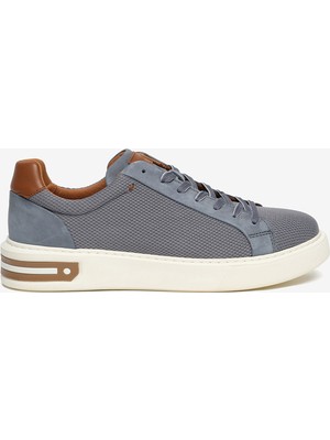 Greyder Erkek Mavi Hakiki Deri Sneaker Ayakkabı 5Y1SA14813
