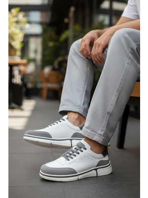 Panorama Bağcıklı Erkek Sneaker Hakiki Deri Iç Dış  Eva Taban