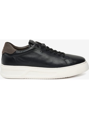 Greyder Erkek Siyah Hakiki Deri Sneaker Ayakkabı 6Y1SA64758