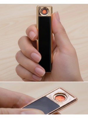 Erdo Ticaret Buğz Rüzgar Geçirmez Elektronik Çakmak – Modern Tasarım, Metal Gövde