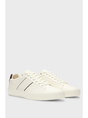 Boss Erkek Marka Logolu Rahat Taban Günlük Ekru Sneaker 50522833-106