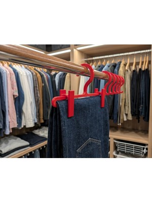 Generic Pantolon ve Etek Askı Aparatı - Gardırop Düzenleyici 3'lü