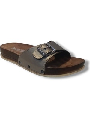 Parmi 21501-26 Deri Anatomik Tek Bant Kadın Terlik