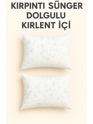 Mefaks Tekstil 2 Adet Kırlent Içi – Kırpıntı Sünger Dolgulu Yastık Iç Dolgu 30X50 cm