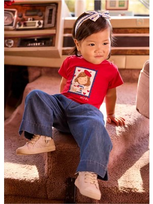 Mayoral Yazlık Kız Bebek Bol Pantolon - Mavi