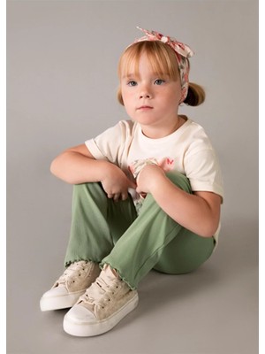 Mayoral Yazlık Kız Çocuk Uzun Tayt - Yeşil