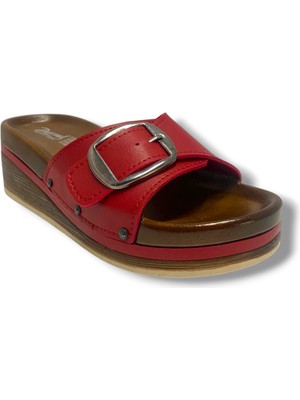 Parmi 24301-26 Deri Anatomik Tek Bant Dolgu Kadın terlik