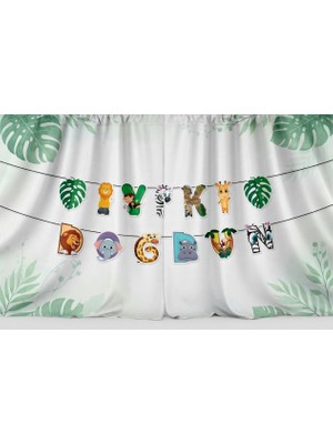 Çavuş E-Ticaret Safari Temalı Model Iyi Ki Doğdun Karakterli Yazı Banner