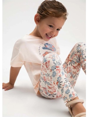 Mayoral Yazlık Kız Çocuk 2'li Tayt Takım - Mavi