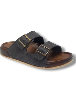 Witta 55201-26 Deri Çift Bant Anatomik Terlik 36-40