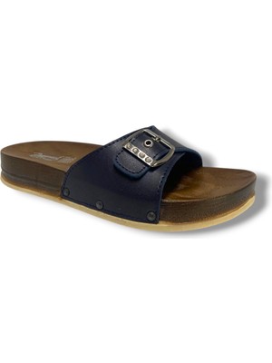 Parmi 21501-26 Deri Anatomik Tek Bant Kadın Terlik