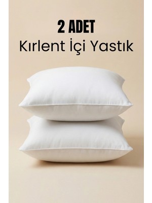 Mefaks Tekstil 2 Adet Kırlent Içi – Silikon Dolgulu Kare Yastık Iç Dolgu 30X50 cm