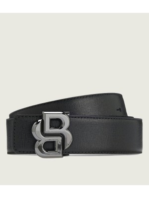 Boss Erkek Metal Tokalı Ayarlanabilir Deri Siyah Kemer 50563910-003