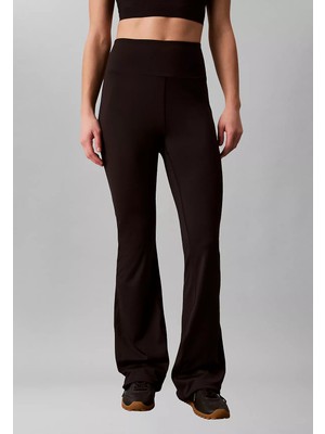 Calvin Klein Kadın Beli Lastikli Dar Kesim Geniş Paçalı Siyah Tayt LVGWS6L648-UB1