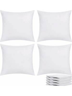 Mefaks Tekstil 4 Adet Fermuarlı Kırlent Iç Astarı - Kırlent Içi Yastık Kılıfı Astarı 30X50 cm