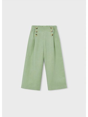 Mayoral Yazlık Kız Çocuk Uzun Bol Pantolon - Yeşil