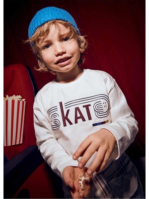 Mayoral Kışlık Erkek Çocuk Uzun Kol Tshirt - Ekru