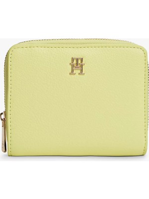Tommy Hilfiger Kadın Fermuarlı Kart Bölmeli Yeşil Cüzdan AW0AW18475-LSK