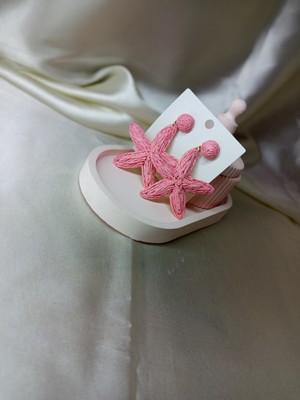 Jewelry Pembe Deniz Yıldızı Küpe