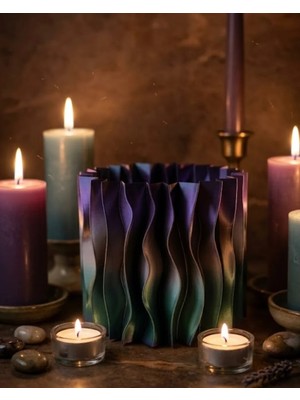 Zero Land Gld-Spt- Mor Renkli Vazo