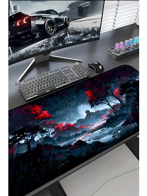 Charmbi Kızıl Göl 30X70 Procontrol Mouse Pad Gaming Mousepad Kaymaz Taban Büyük Oyuncu Ultra Pürüzsüz